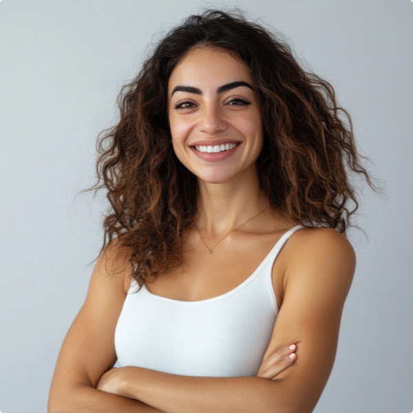 woman smiling